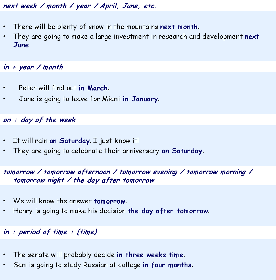 INGLES 10 5 Lesson Future Time Expressions 5 Lesson Future Time 